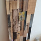 Blue Natural And Navy Blue 3D Embossed Teak Decorative Wall Panel