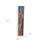 Blue Natural And Navy Blue 3D Embossed Teak Decorative Wall Panel