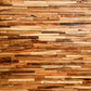 Brown 3D Embossed Geometric Teak Reclaimed Wood Decorative Wall Panels