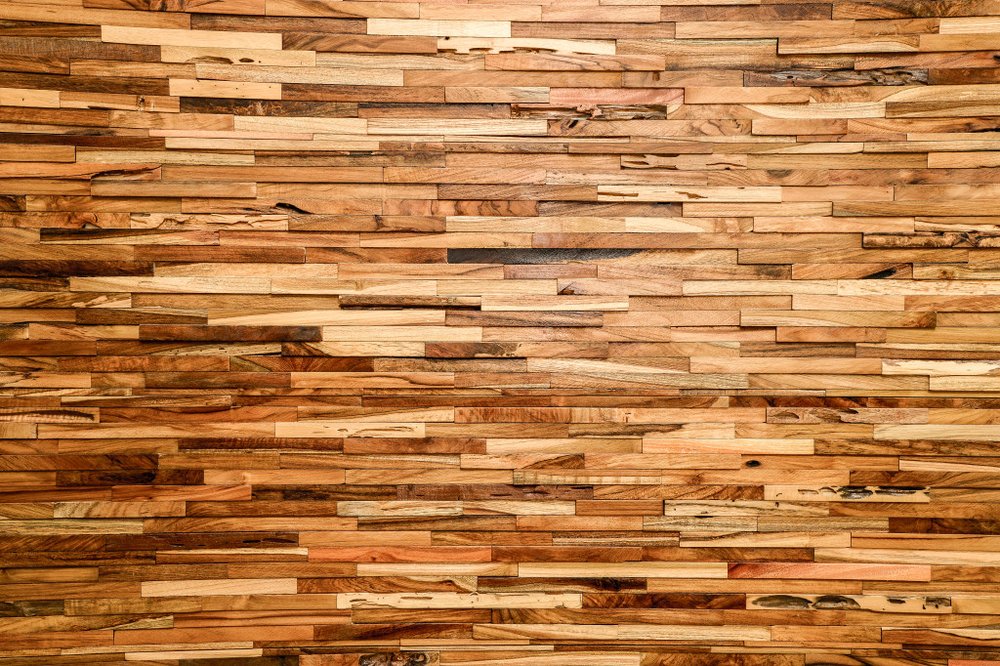 Brown 3D Embossed Geometric Teak Reclaimed Wood Decorative Wall Panels