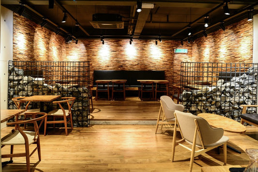 Brown 3D Embossed Geometric Teak Reclaimed Wood Decorative Wall Panels