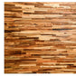 Brown 3D Embossed Geometric Teak Reclaimed Wood Decorative Wall Panels