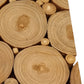 Natural Tree Stump Slice Teak Reclaimed Wood Decorative Wall Panels