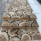 Natural Tree Stump Slice Teak Reclaimed Wood Decorative Wall Panels