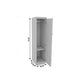 71" White Wood Mirrored Two Door Combo Dresser