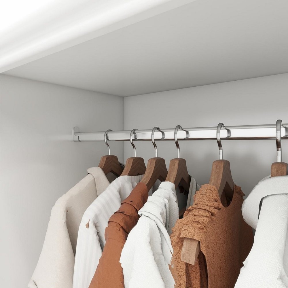 71" White Wood Mirrored Two Door Combo Dresser