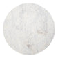 51" White and Black Marble and Wood Pedestal Base Round Top Dining Table