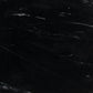 48" Black Marble and Wood Pedestal Base Round Top Dining Table