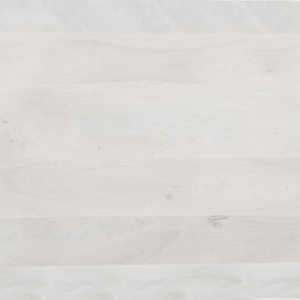 51" White Marble and Wood Pedestal Base Round Top Dining Table