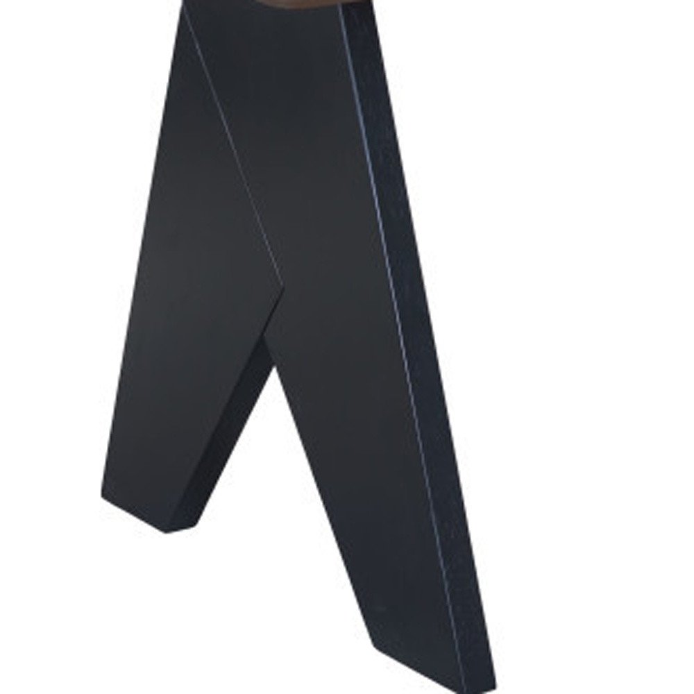 79" Espresso Wood and Solid Wood Pedestal Base Dining Table