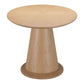 71" Natural Solid Wood Pedestal Base Oval Dining Table