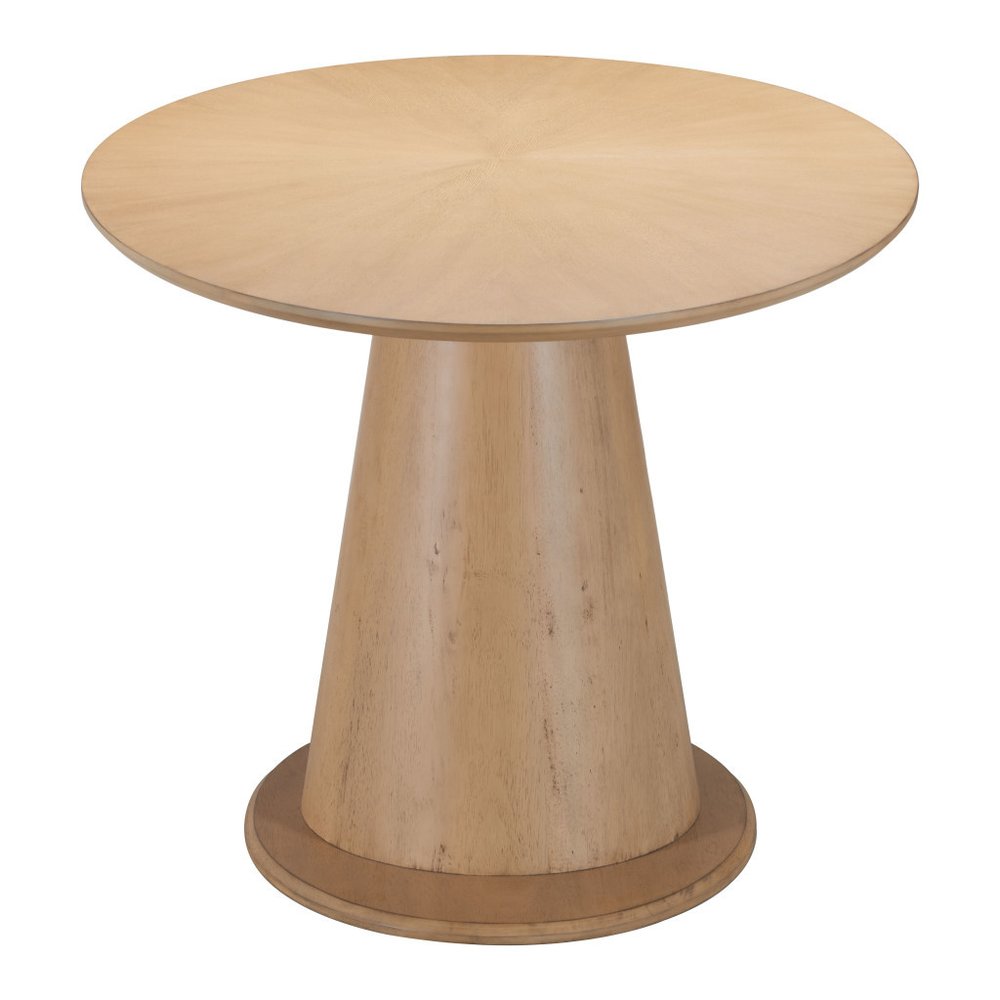71" Natural Wood and Solid Wood Oval Dining Table
