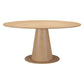 71" Natural Wood and Solid Wood Oval Dining Table