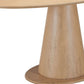 71" Natural Wood and Solid Wood Oval Dining Table
