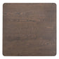 41" Espresso Wood Pedestal Base Square Dining Table