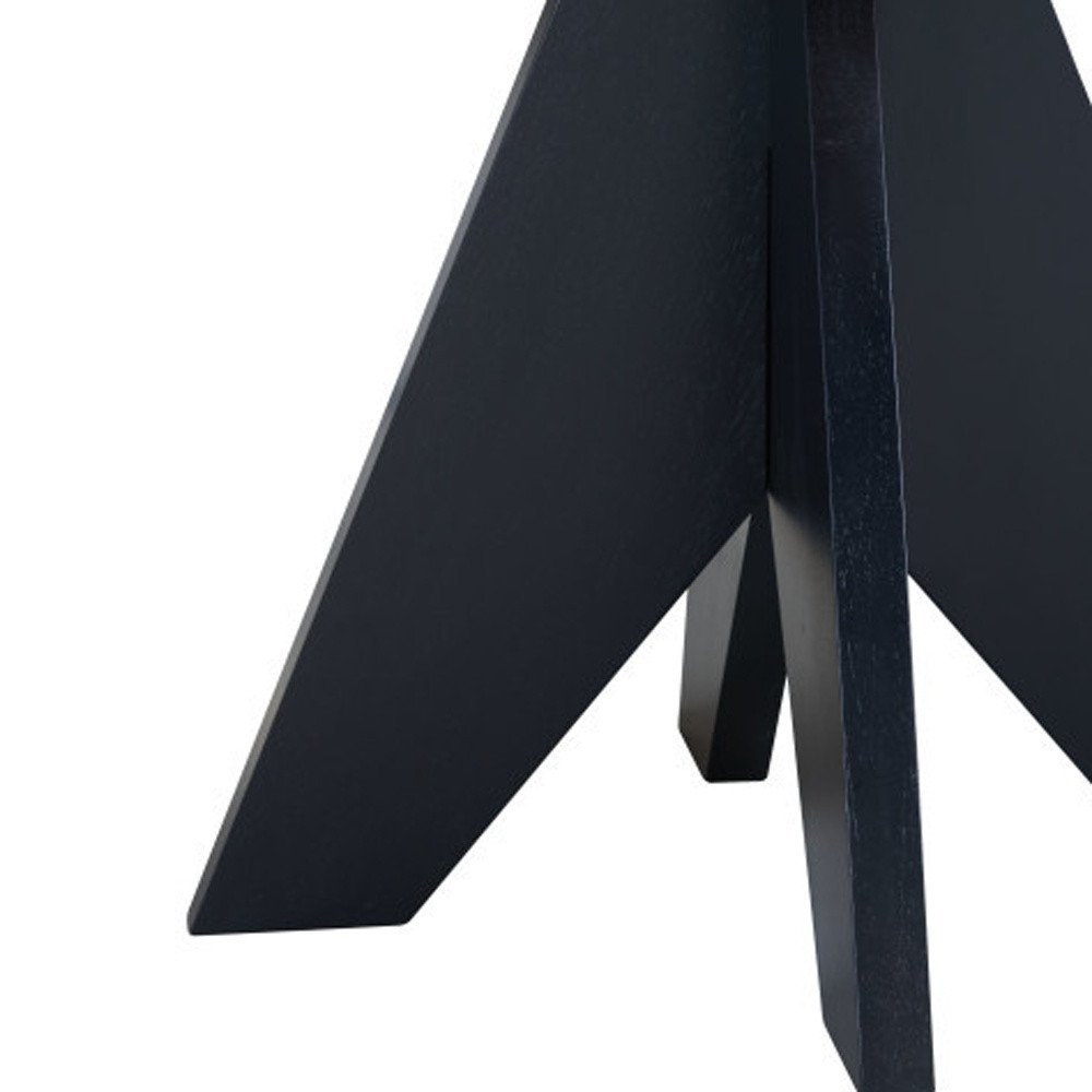 41" Espresso Wood and Solid Wood Pedestal Base Square Dining Table