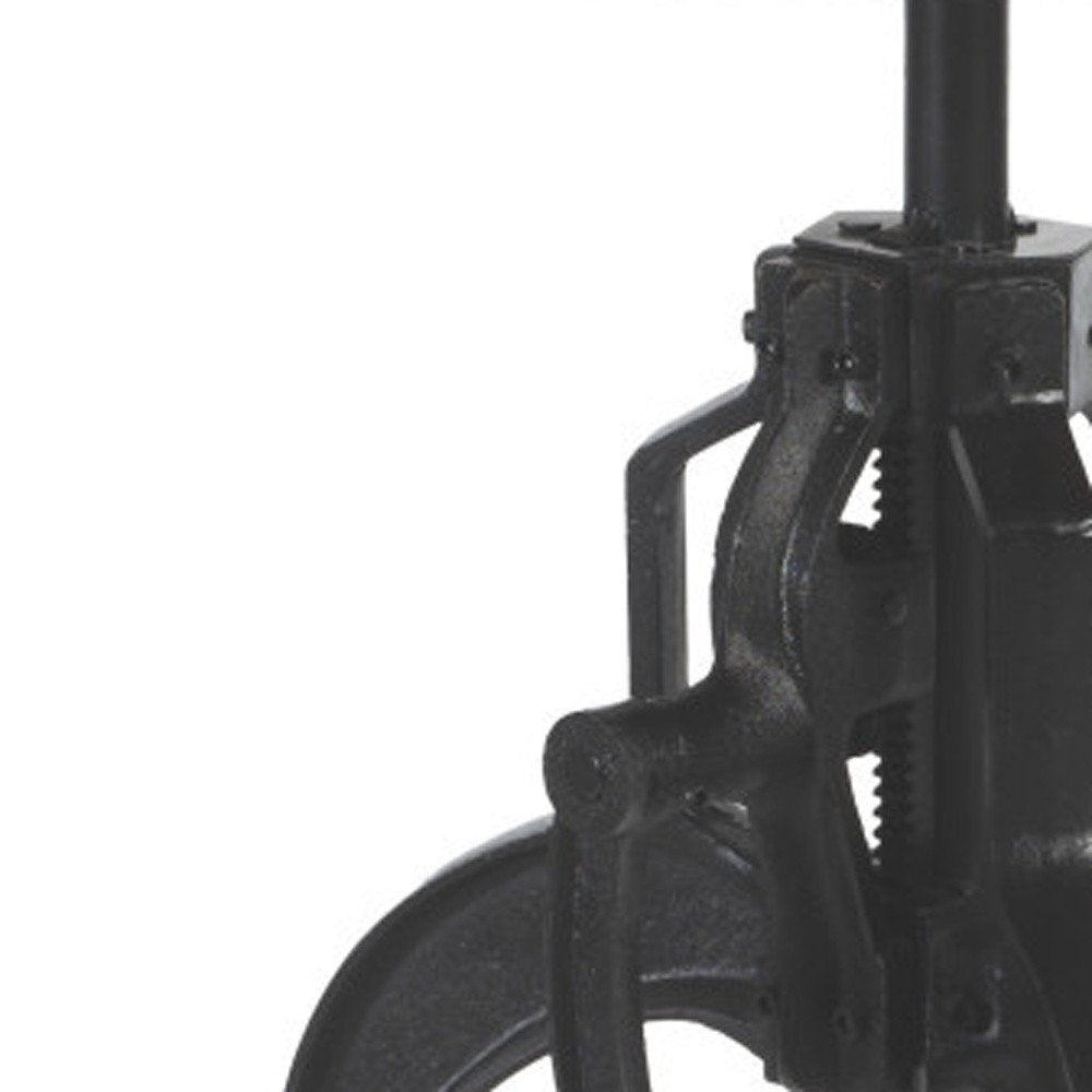 Adjustable Height White Marble and Wood Pedestal Base Round Top Dining Table