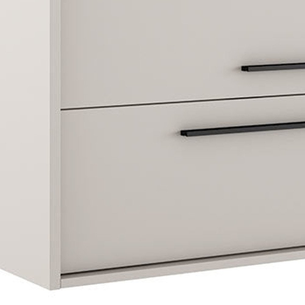 40" Tan Wood Floating Bathroom Vanity With White Sink And Two Drawers