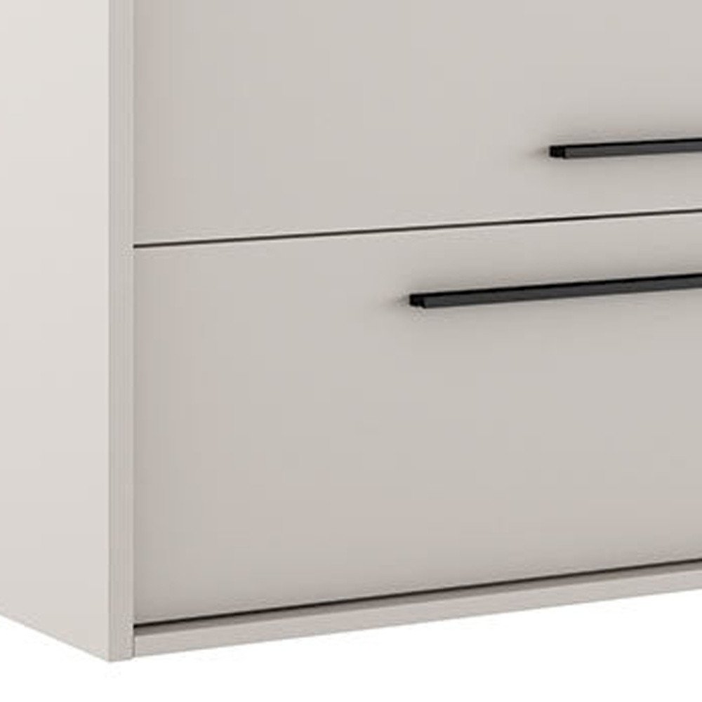 40" Tan Wood Floating Bathroom Vanity With White Sink And Two Drawers