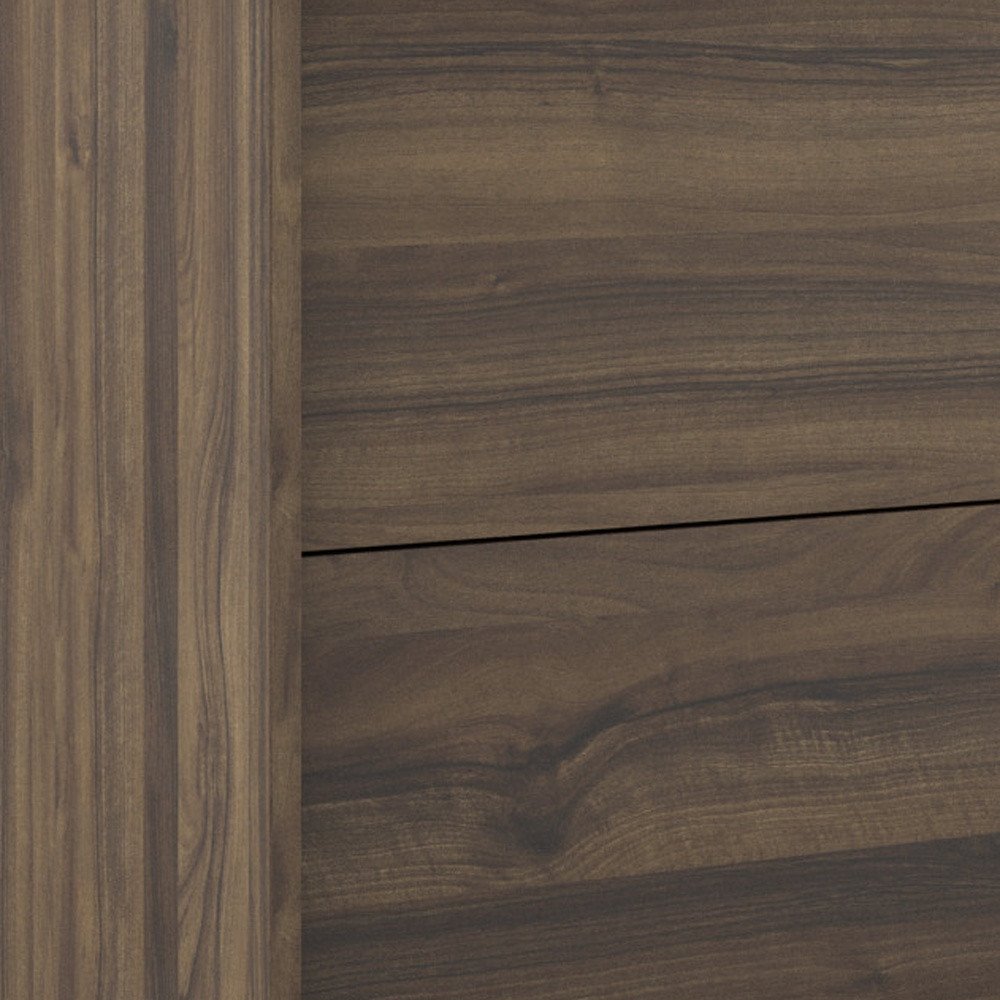 40" Dark Brown Wood Floating Bathroom Vanity With White Sink And Two Drawers