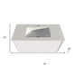 24" White Wood Floating Bathroom Vanity With White Sink And Two Drawers