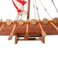 20" Unfinished Wood Hand Painted Model Boat