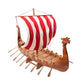 20" Unfinished Wood Hand Painted Model Boat