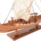 13" Unfinished Wood Hand Painted Model Boat