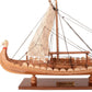 13" Unfinished Wood Hand Painted Model Boat