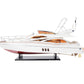 14" Unfinished Wood Hand Painted Model Boat