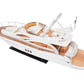 14" Unfinished Wood Hand Painted Model Boat