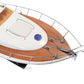 14" Unfinished Wood Hand Painted Model Boat