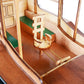 15" Unfinished Wood Hand Painted Model Boat