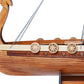 10" Unfinished Wood Hand Painted Model Boat