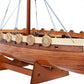 10" Unfinished Wood Hand Painted Model Boat