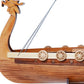 10" Unfinished Wood Hand Painted Model Boat