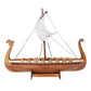 10" Unfinished Wood Hand Painted Model Boat
