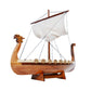 10" Unfinished Wood Hand Painted Model Boat