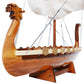 10" Unfinished Wood Hand Painted Model Boat