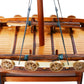 10" Unfinished Wood Hand Painted Model Boat