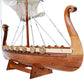 10" Unfinished Wood Hand Painted Model Boat