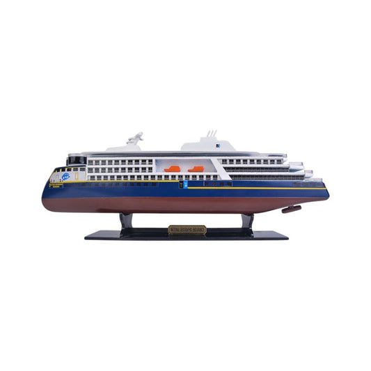 4" Unfinished Wood Hand Painted Model Boat