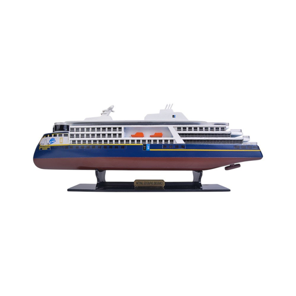 4" Unfinished Wood Hand Painted Model Boat