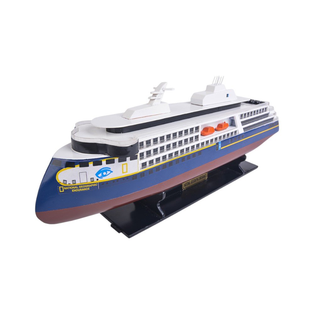 4" Unfinished Wood Hand Painted Model Boat