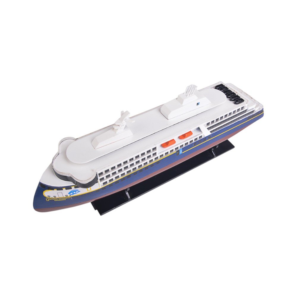 4" Unfinished Wood Hand Painted Model Boat