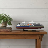 4" Unfinished Wood Hand Painted Model Boat