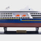 4" Unfinished Wood Hand Painted Model Boat