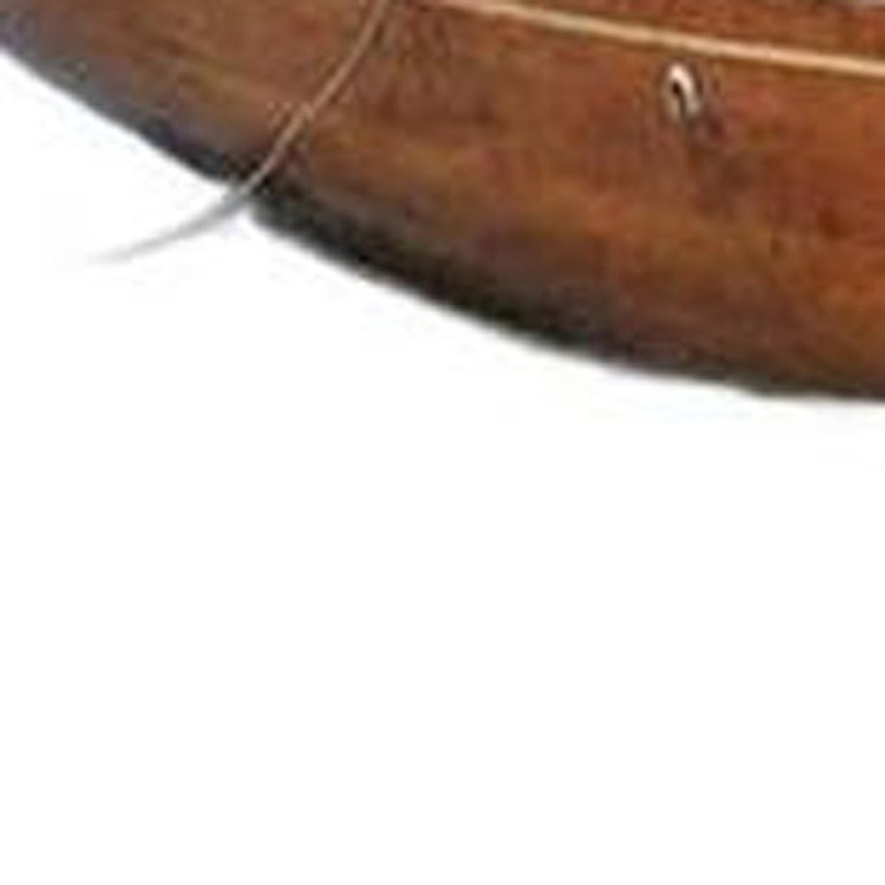 32" Unfinished Wood Hand Painted Model Boat