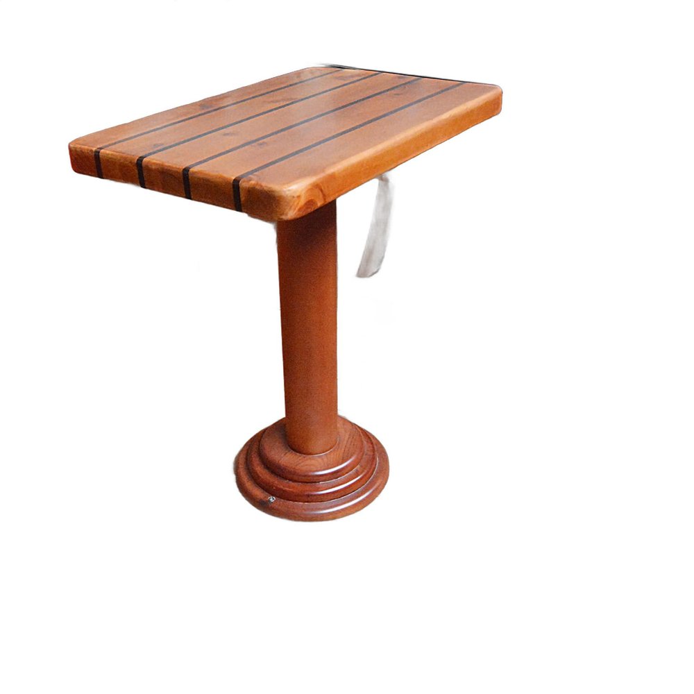 71" Unfinished Wood Hand Painted Model Boat