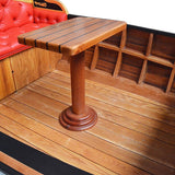 71" Unfinished Wood Hand Painted Model Boat